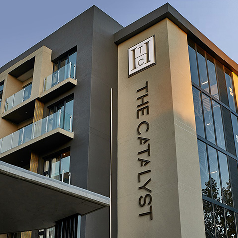 Waterfront views from spa